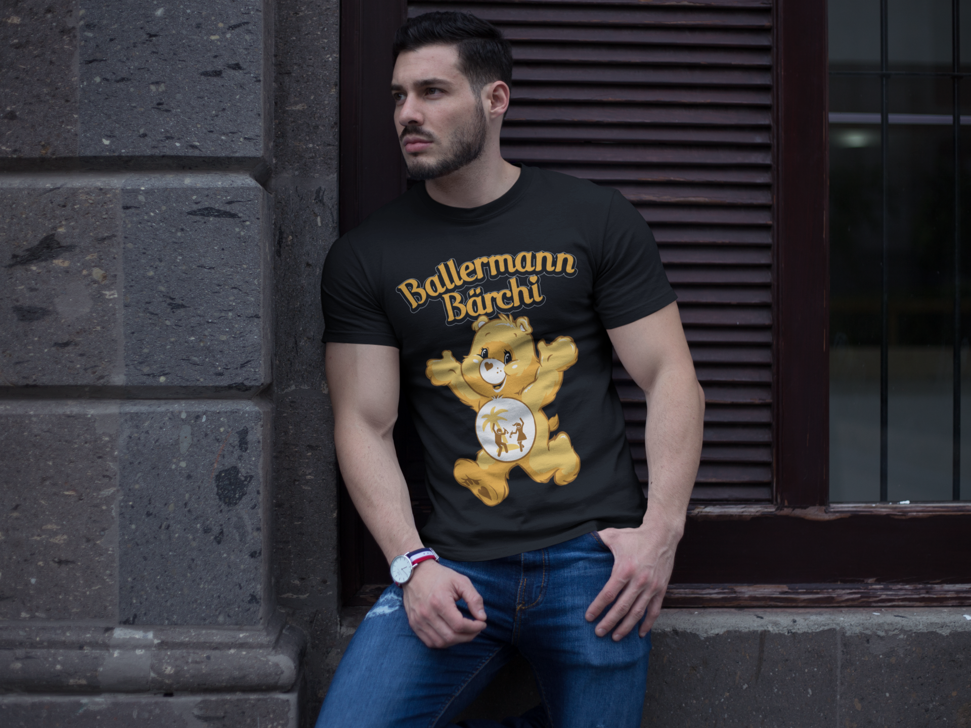 Ballermann Bärchi Glücksbärchi - Herren Premium Bio T-Shirt