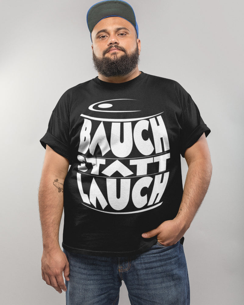 Männer T-Shirt Bauch statt Lauch Spruch Bier Funshirt Geschenk lustig Herren