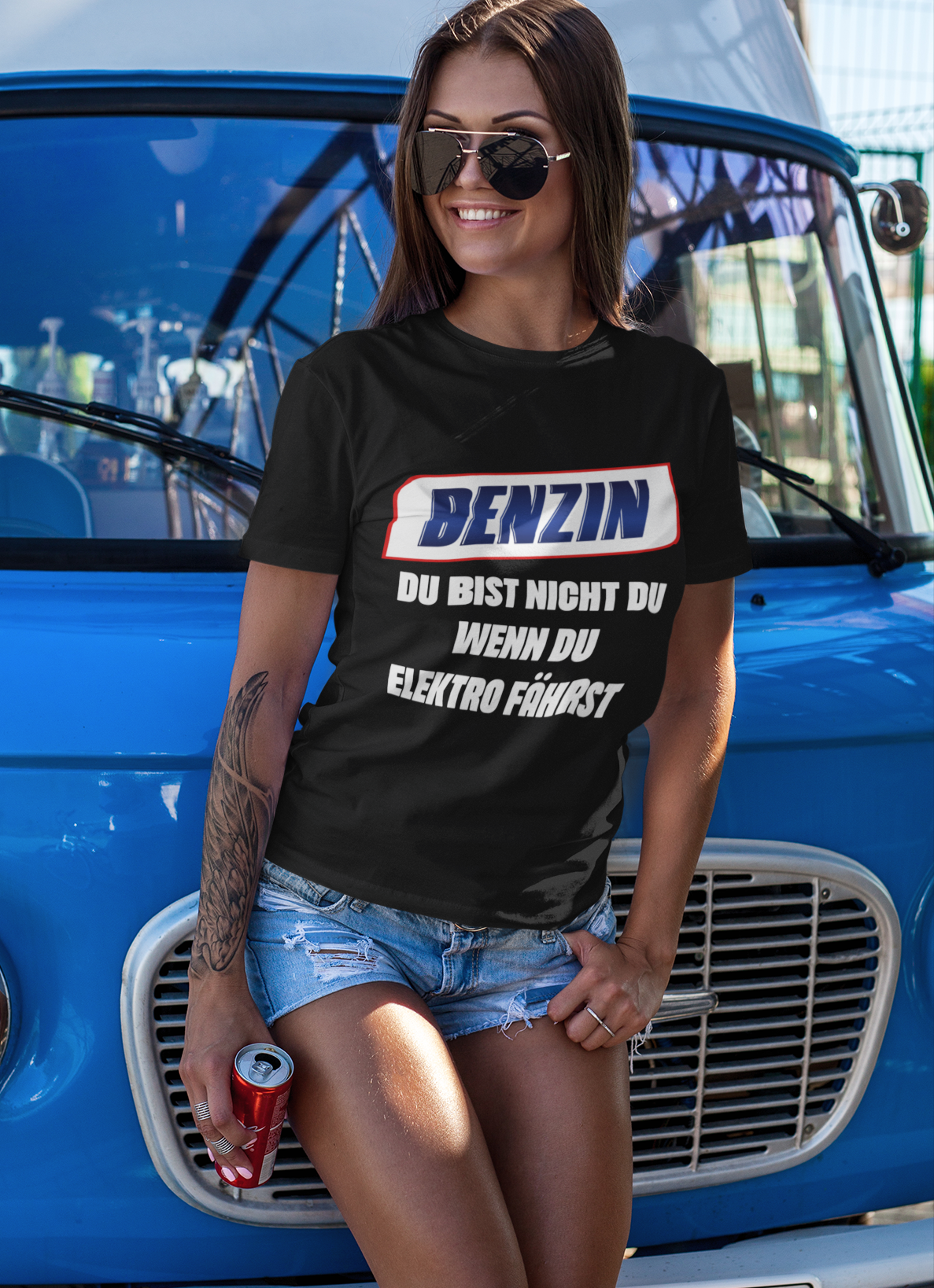 Benzin du bist nicht du wenn du Elektro fährst - Damen Premium Bio T-Shirt