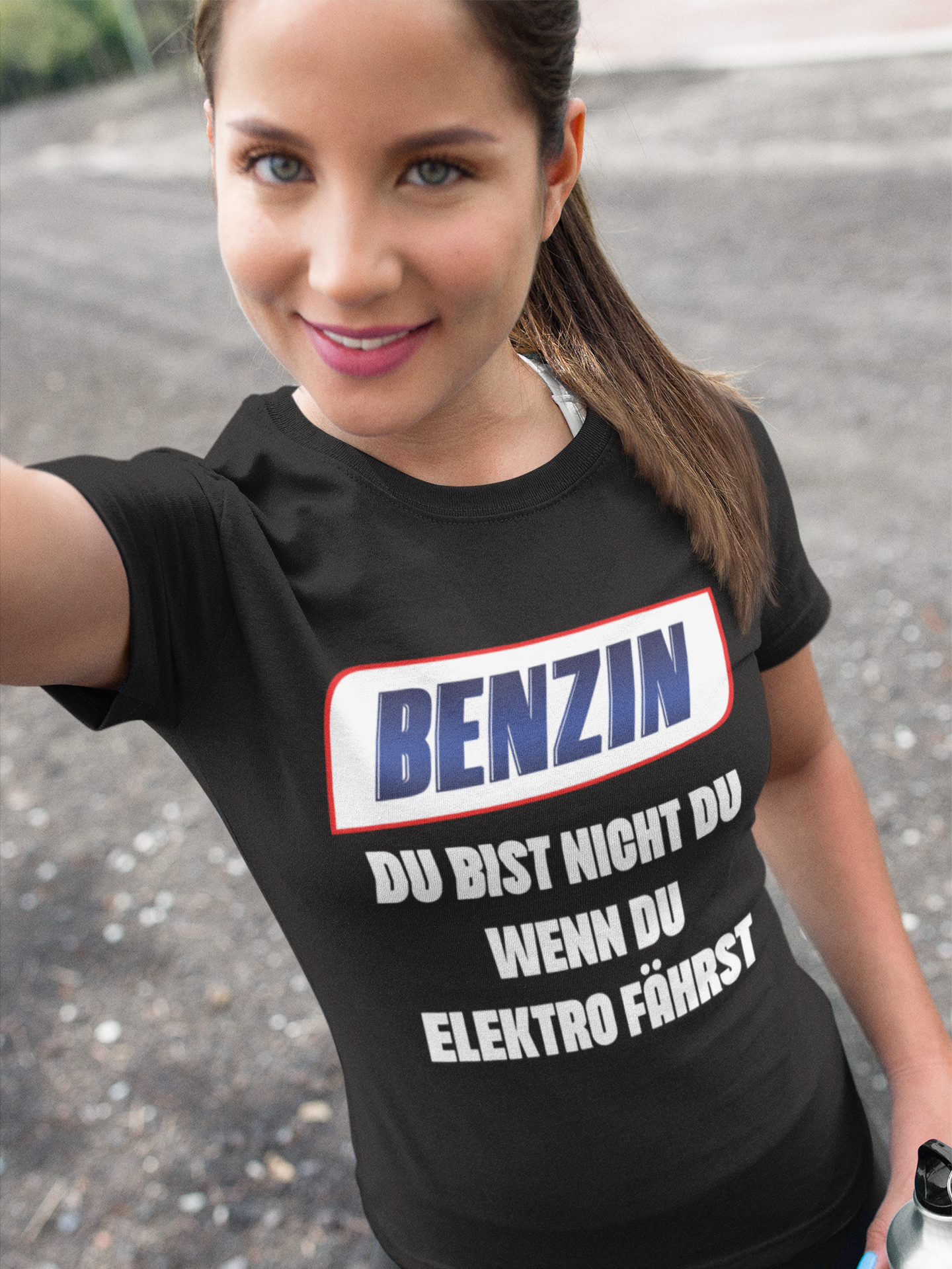 Benzin du bist nicht du wenn du Elektro fährst - Damen Premium Bio T-Shirt