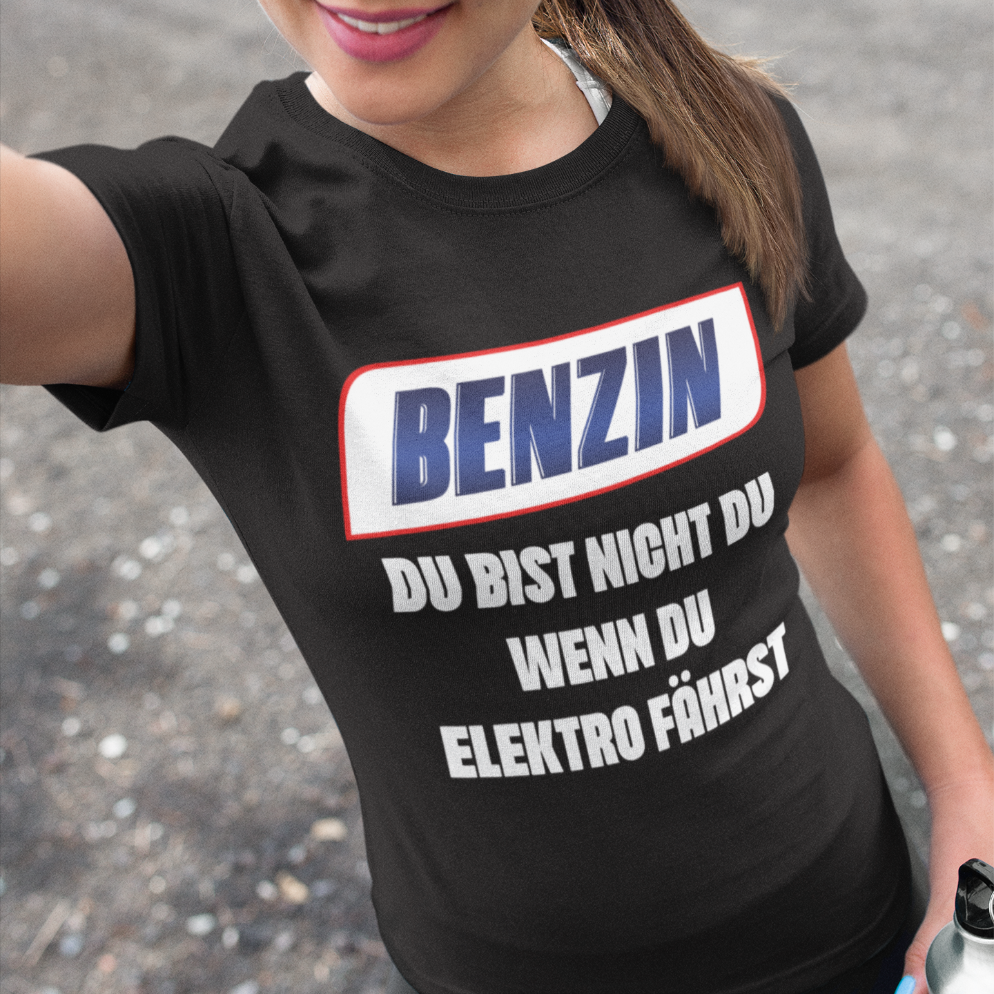 Benzin du bist nicht du wenn du Elektro fährst - Damen Premium Bio T-Shirt