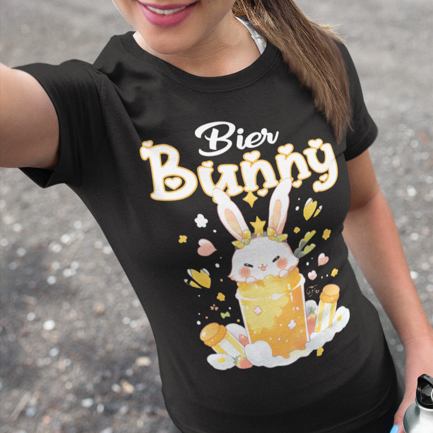 Bier Bunny Hase - Damenshirt