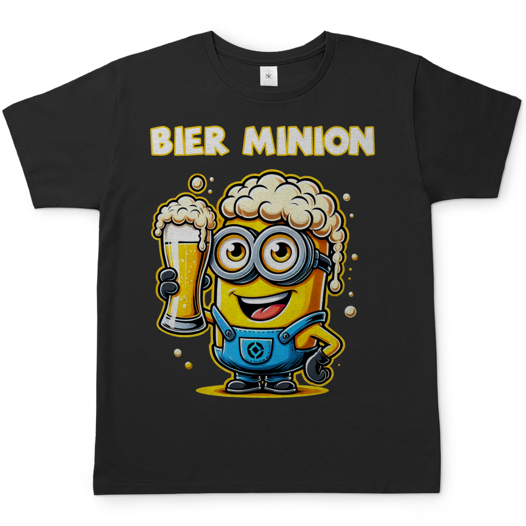 Bier Minion Herren Shirt in Schwarz