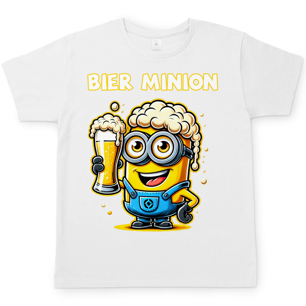 Bier Minion Herren Shirt in Weiß