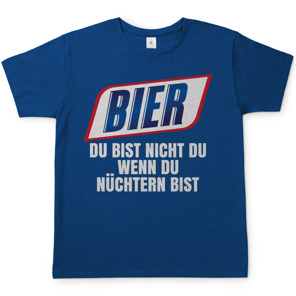 Bier du bist nicht du wenn du nüchtern bist - Herren Shirt Royal Blue