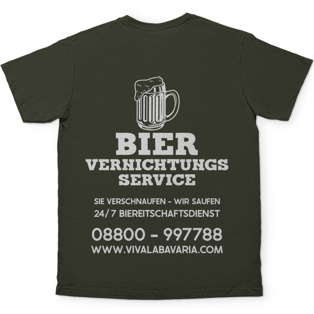 Bier vernichtungs Service - Herren Shirt Urban Khaki