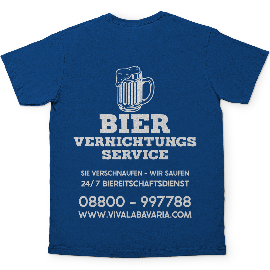 Bier vernichtungs Service - Herren Shirt in royal blau