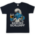 Bierchen Schlumpf Herren Shirt in navy blau