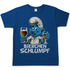 Bierchen Schlumpf Herren Shirt in royal blau