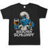 Bierchen Schlumpf Herren Shirt in schwarz