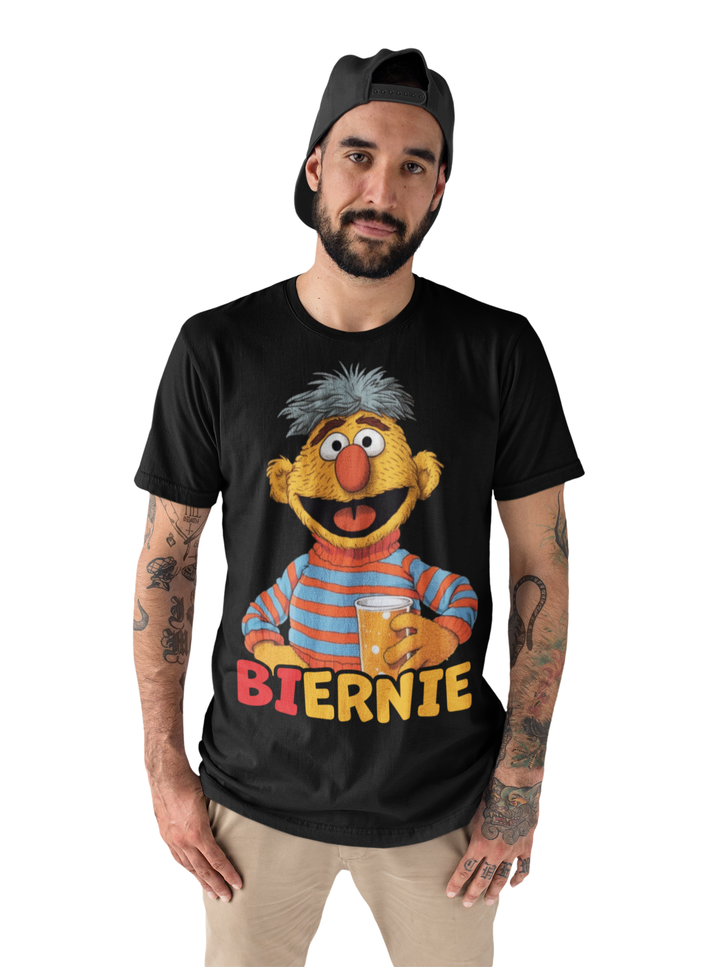 Biernie Ernie Bier Sesamstraße - Herren Premium Bio T-Shirt