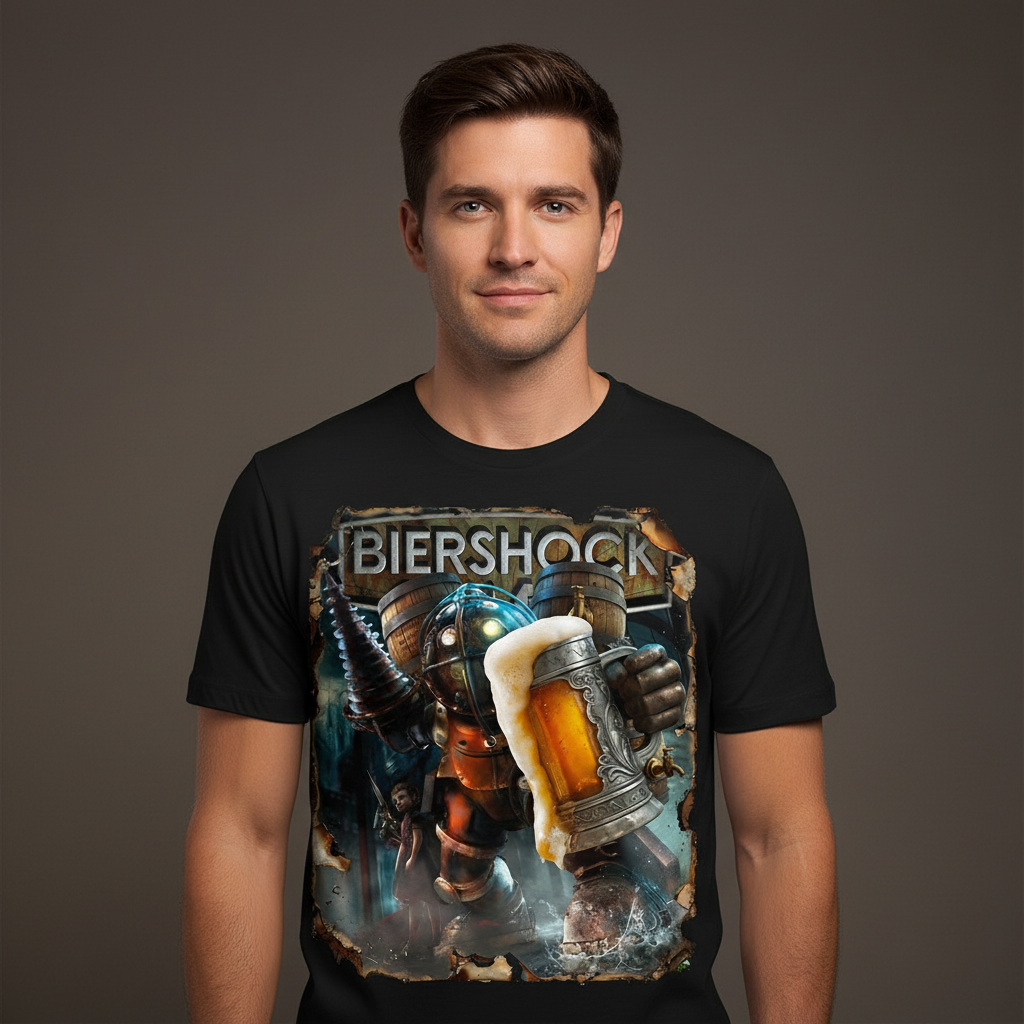 Biershock Bioshock Big Bier Daddy - Herren T-Shirt