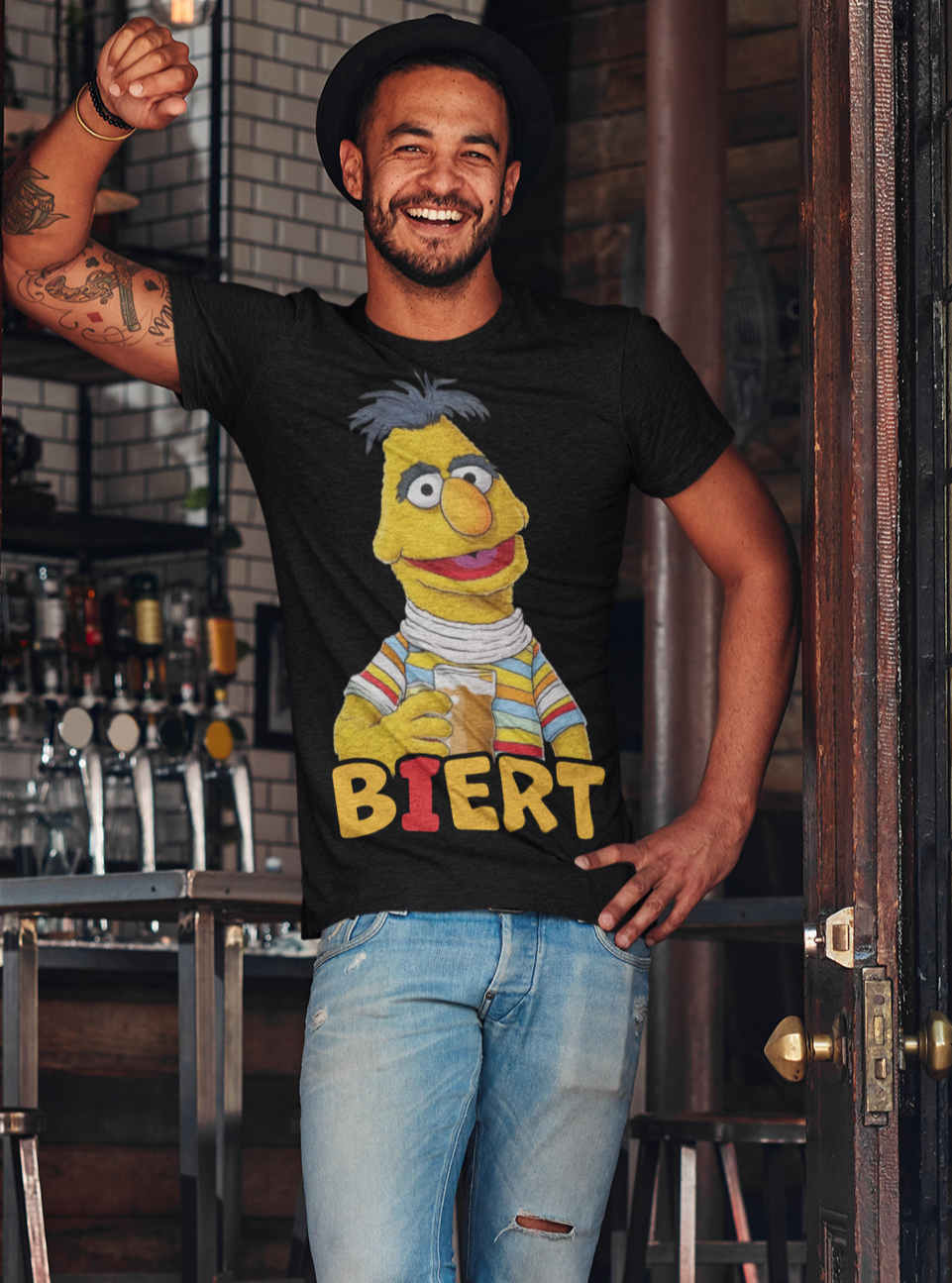 Biert Bert Bier Sesamstraße - Herren Premium Bio T-Shirt