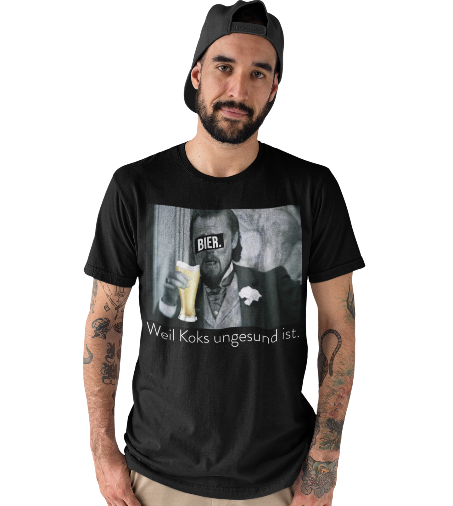 Leonardo DiCaprio - Bier weil Koks ungesund ist - Herren Shirt