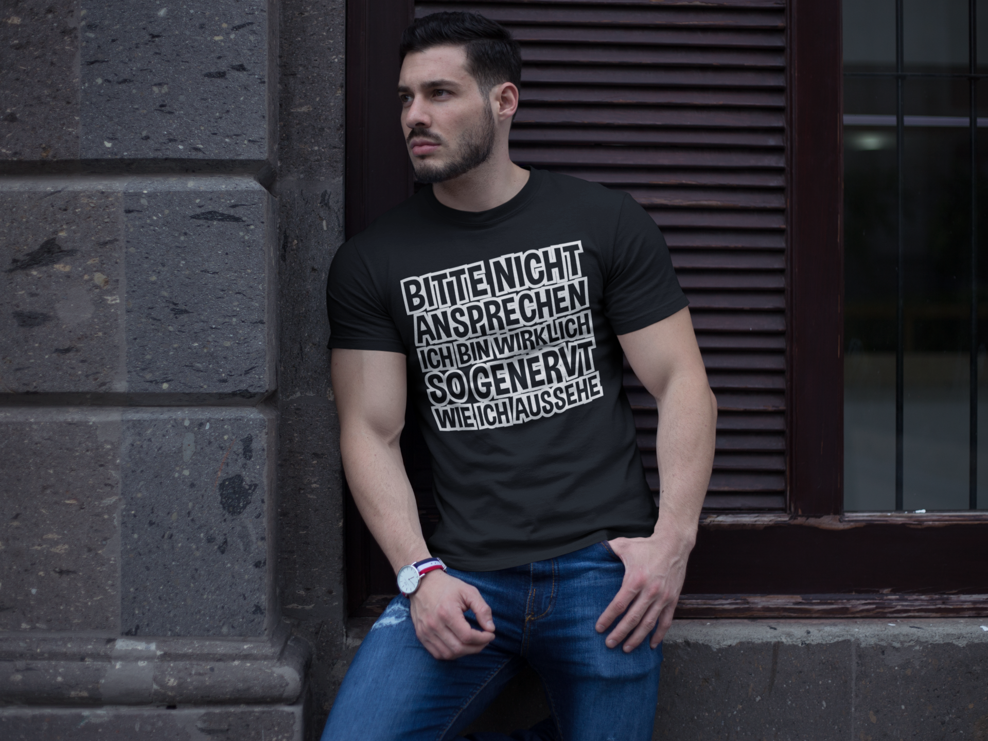 Bitte nicht ansprechen ich bin genervt - Herren Shirt