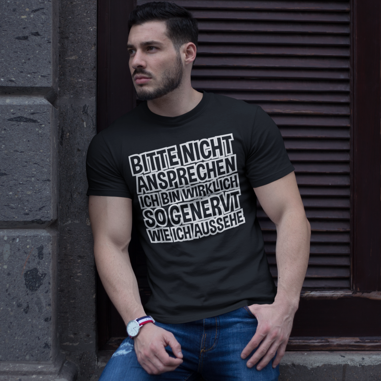Bitte nicht ansprechen ich bin genervt - Herren Shirt