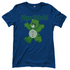 Blaues Damenshirt mit Jägermeister Bärchi Design