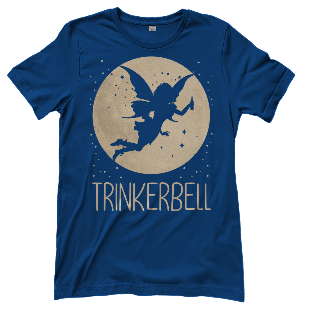 Blaues Damenshirt mit Trinkerbell Prinzessin Design