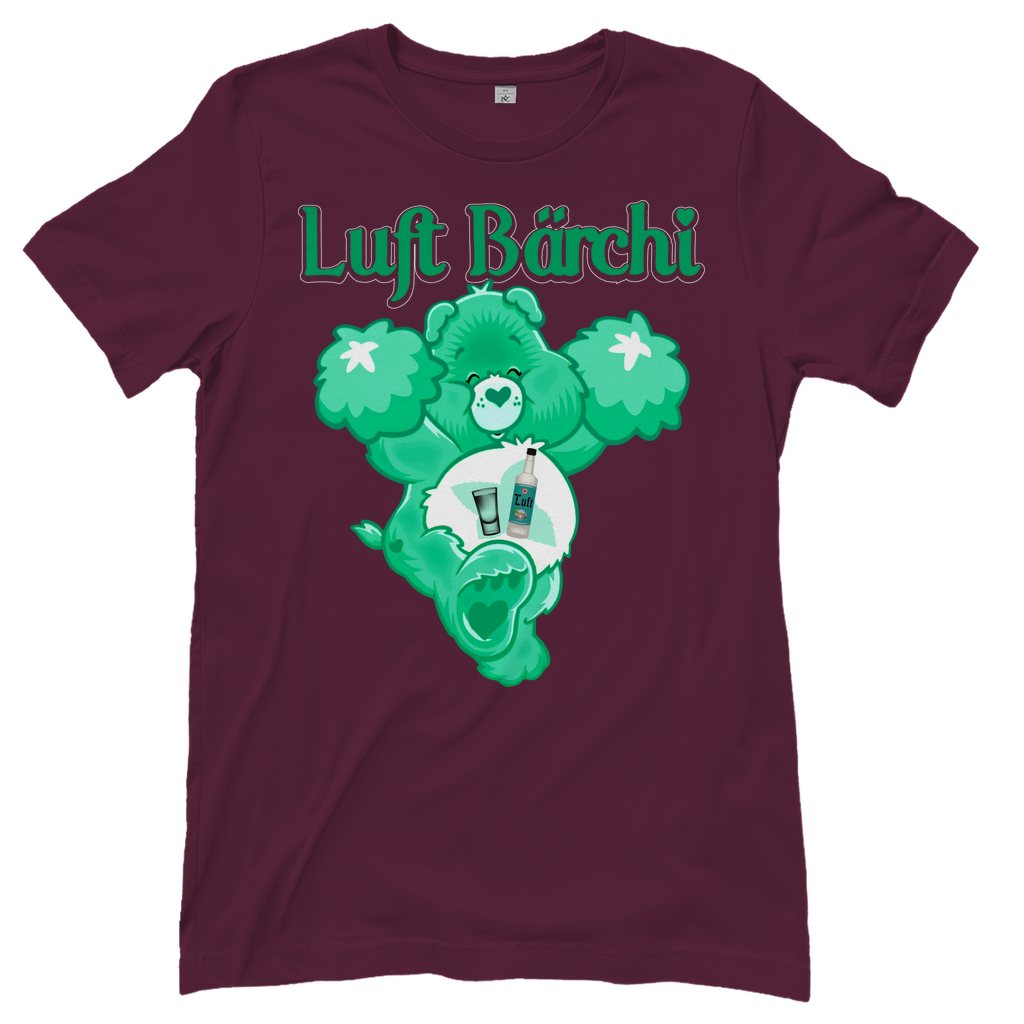 Luft Bärchi - Glücksbärchi - Damenshirt Burgundy
