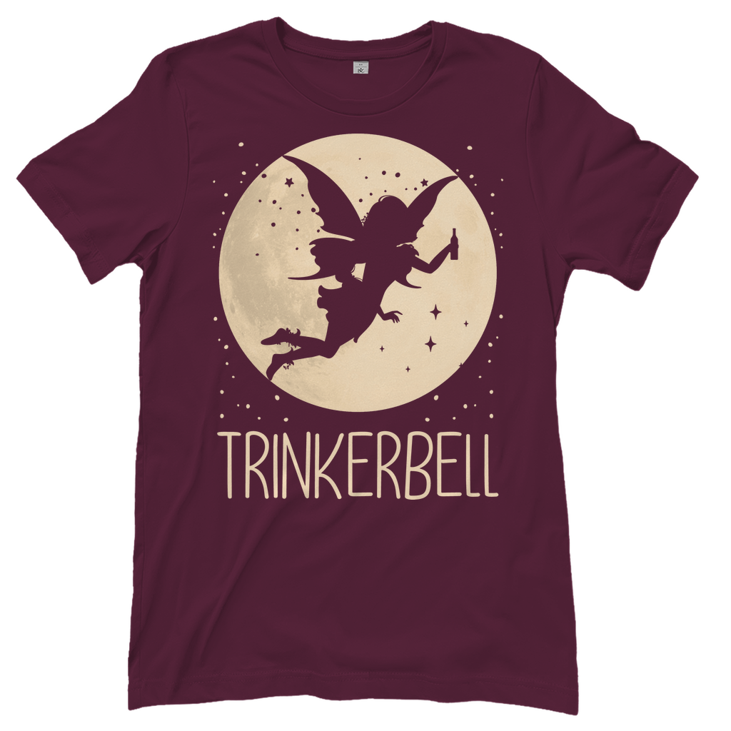Burgundy Damenshirt mit Trinkerbell Prinzessin Design