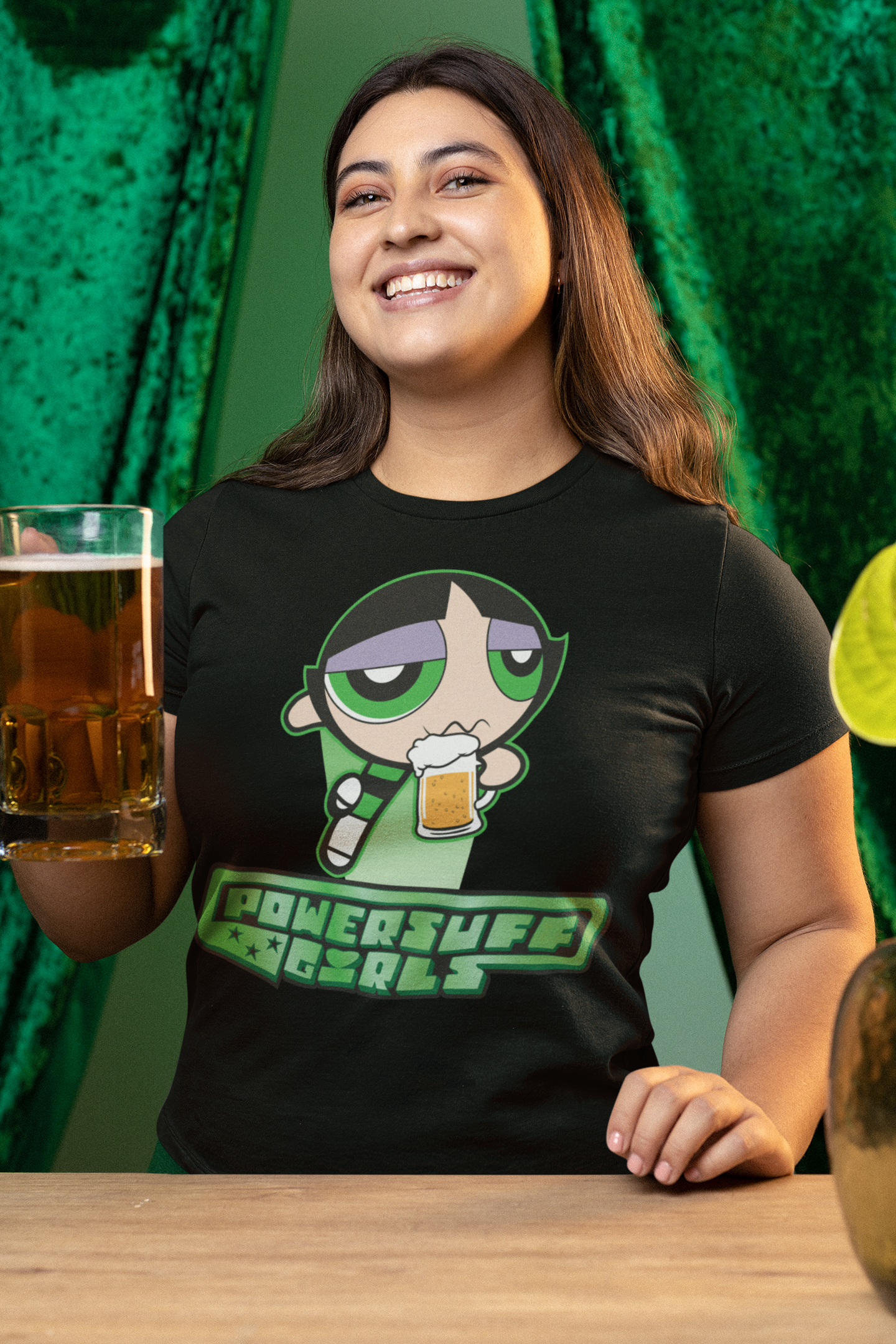 Buttercup Powersuff Powerpuff Girls - Damen Premium Bio T-Shirt Schwarz