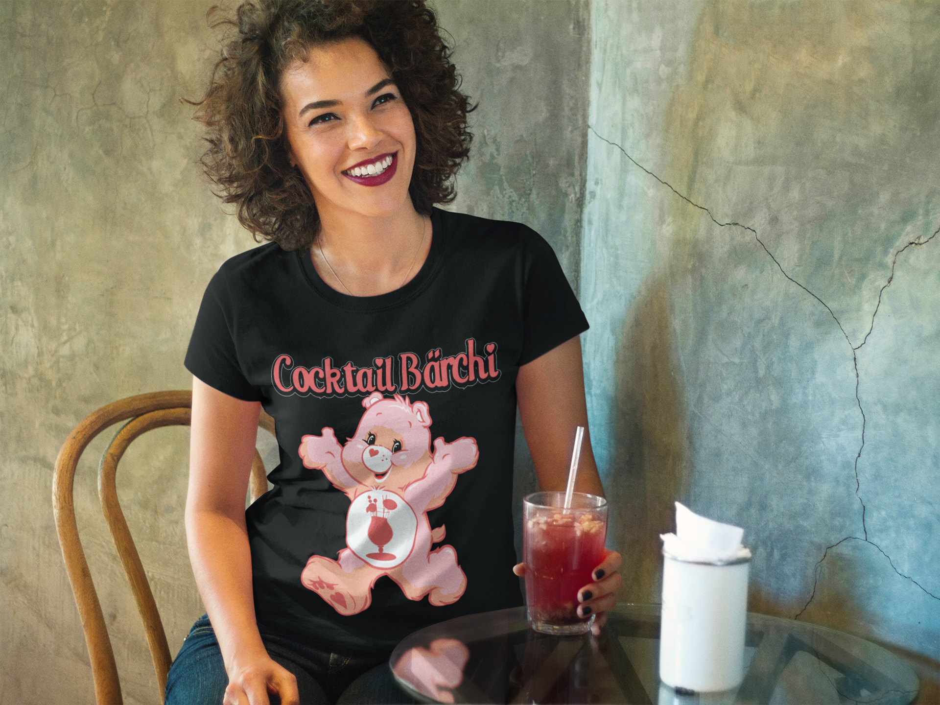 Cocktail Bärchi - Glücksbärchi - Damenshirt