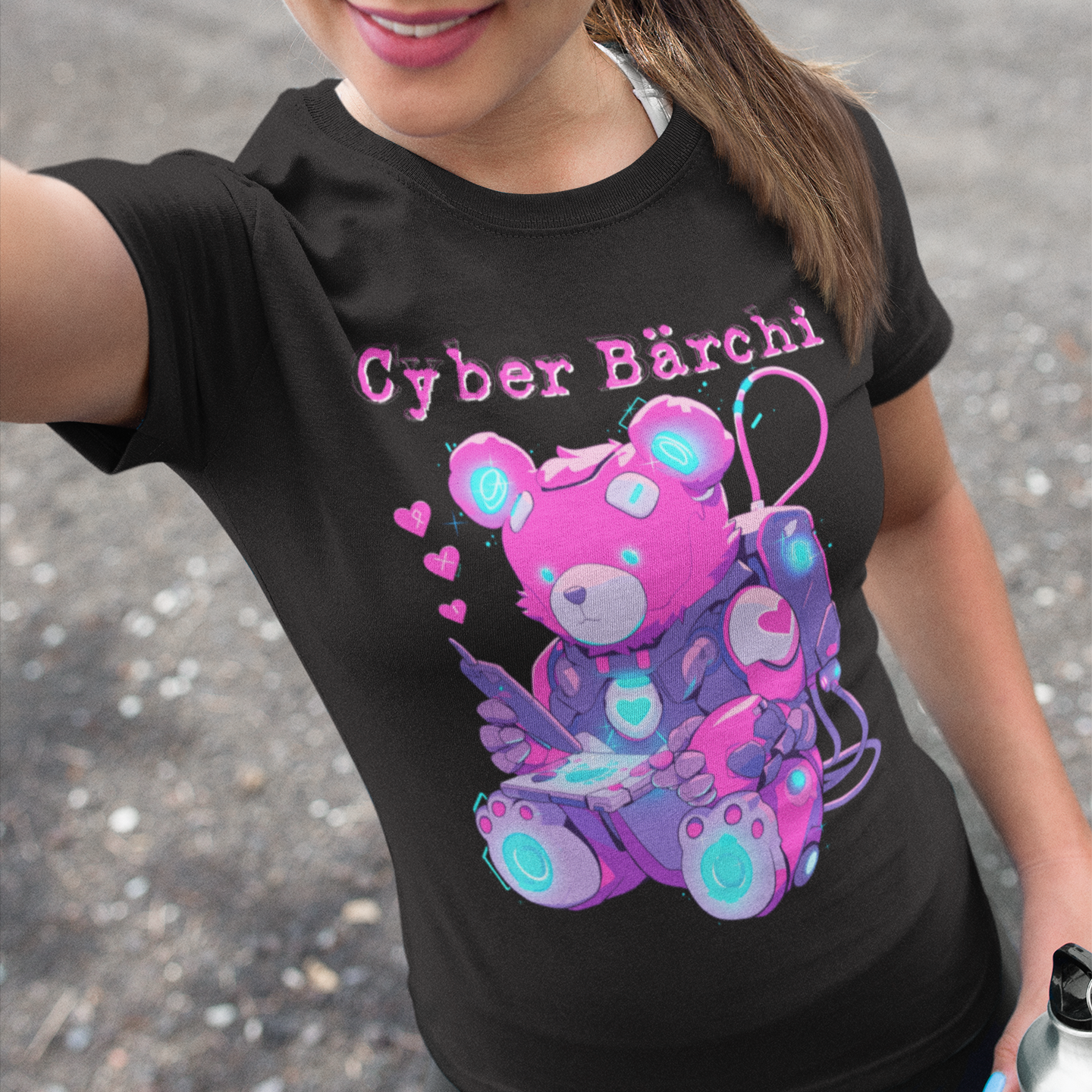 Cyber Bärchi - Glücksbärchi - Damenshirt