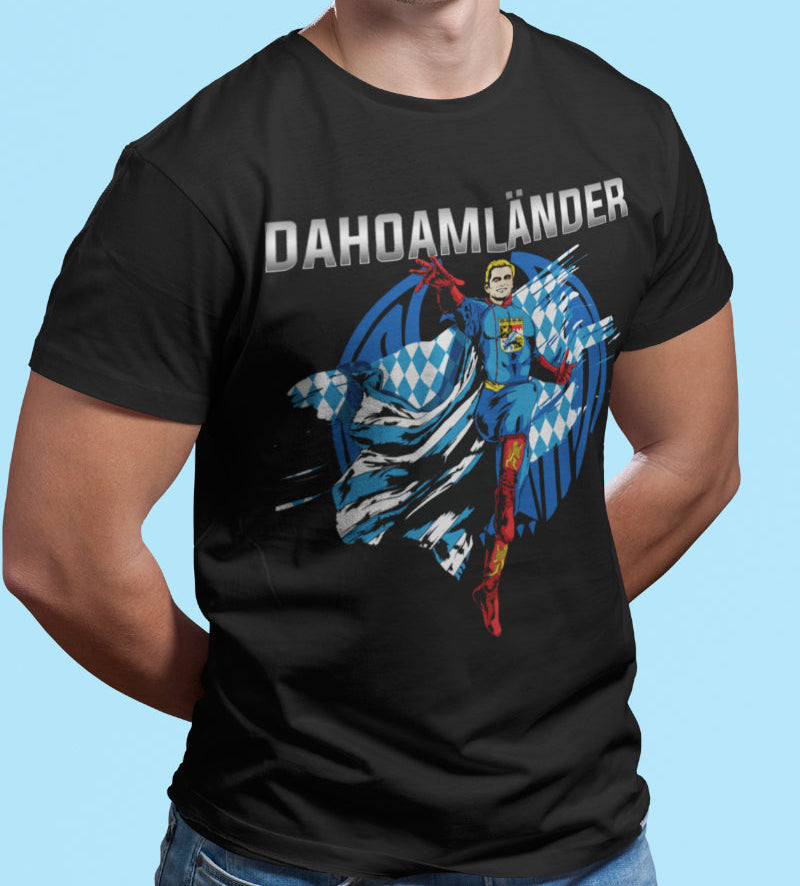 Herren Shirt Dahoamländer Bayern The Boys Homelander Superhelden Geschenk