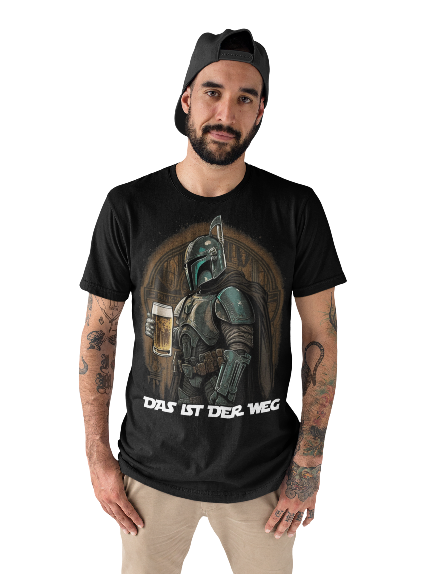 Das ist der Weg Mandalorian Herren Shirt mit Bierglas Model