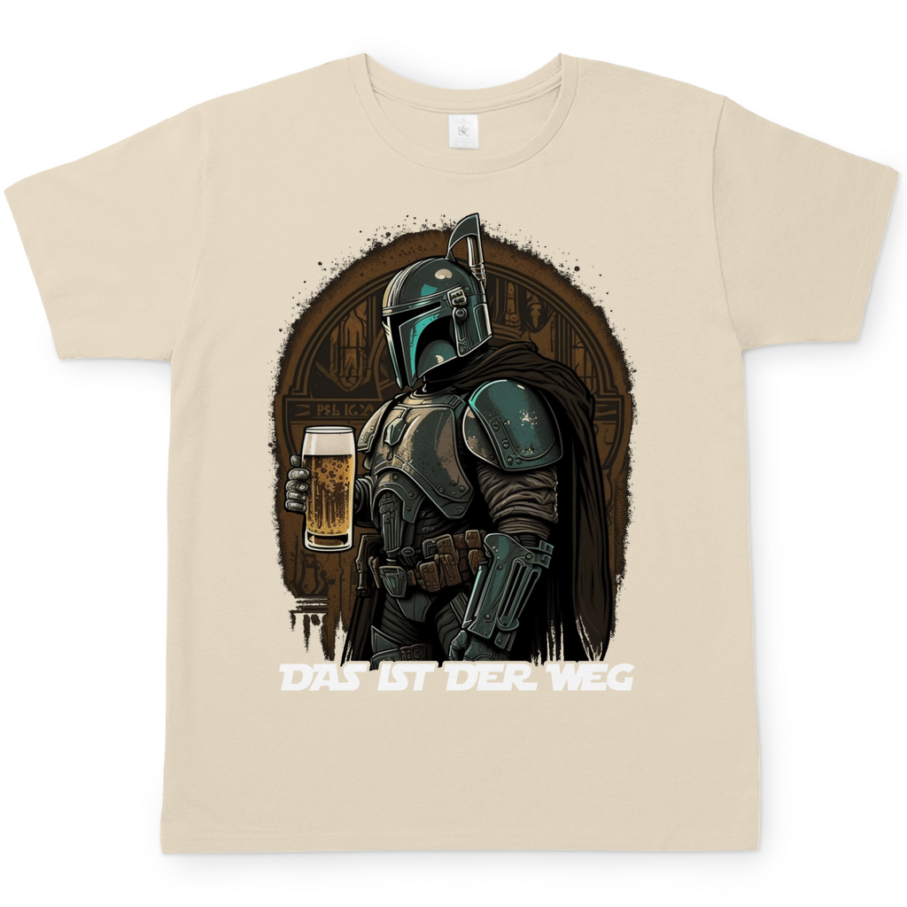 Das ist der Weg Mandalorian Herren Shirt mit Bierglas in Sand