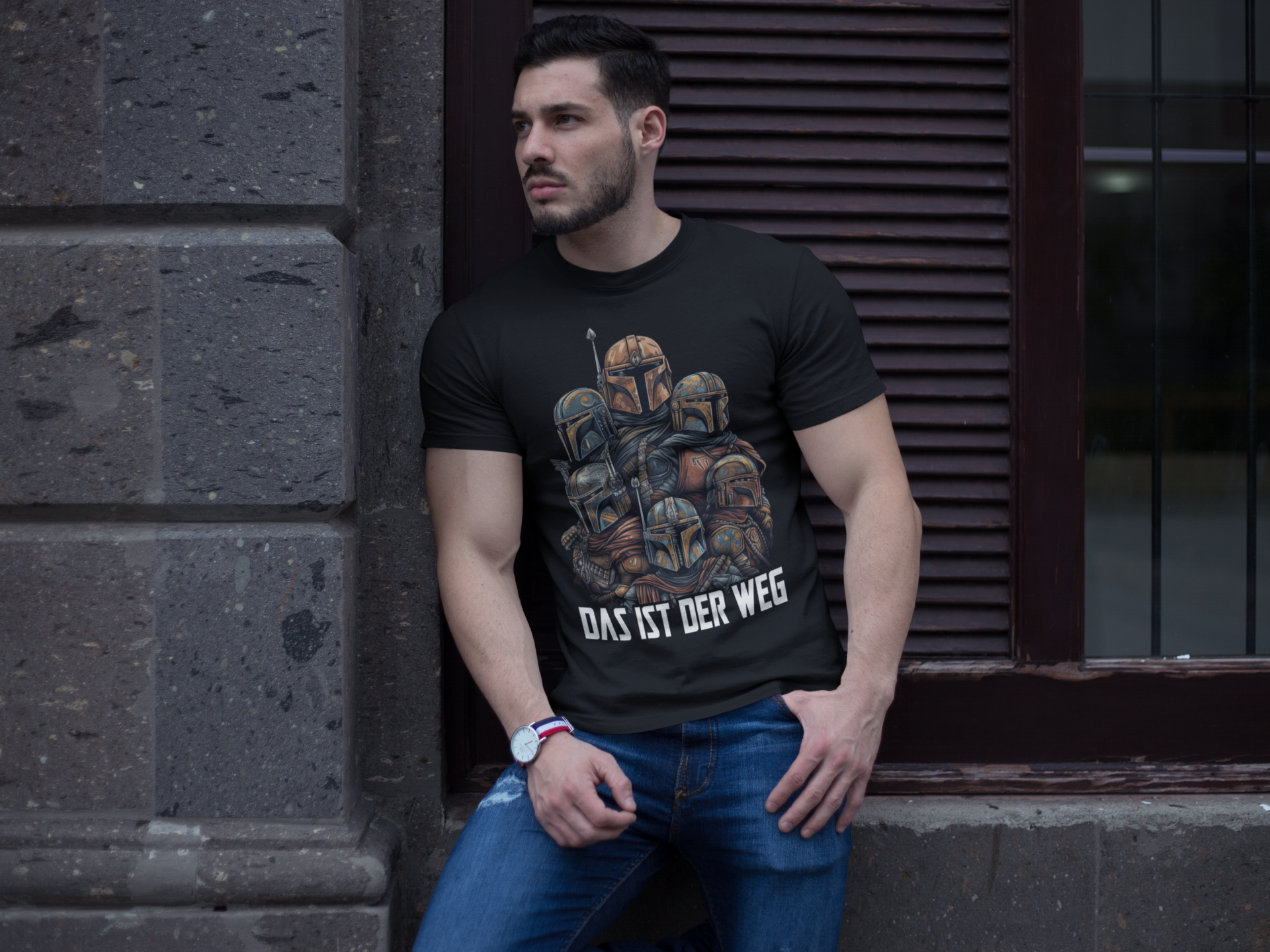 Das ist der Weg Mandalorianer Gruppe - Herren Premium Bio T-Shirt