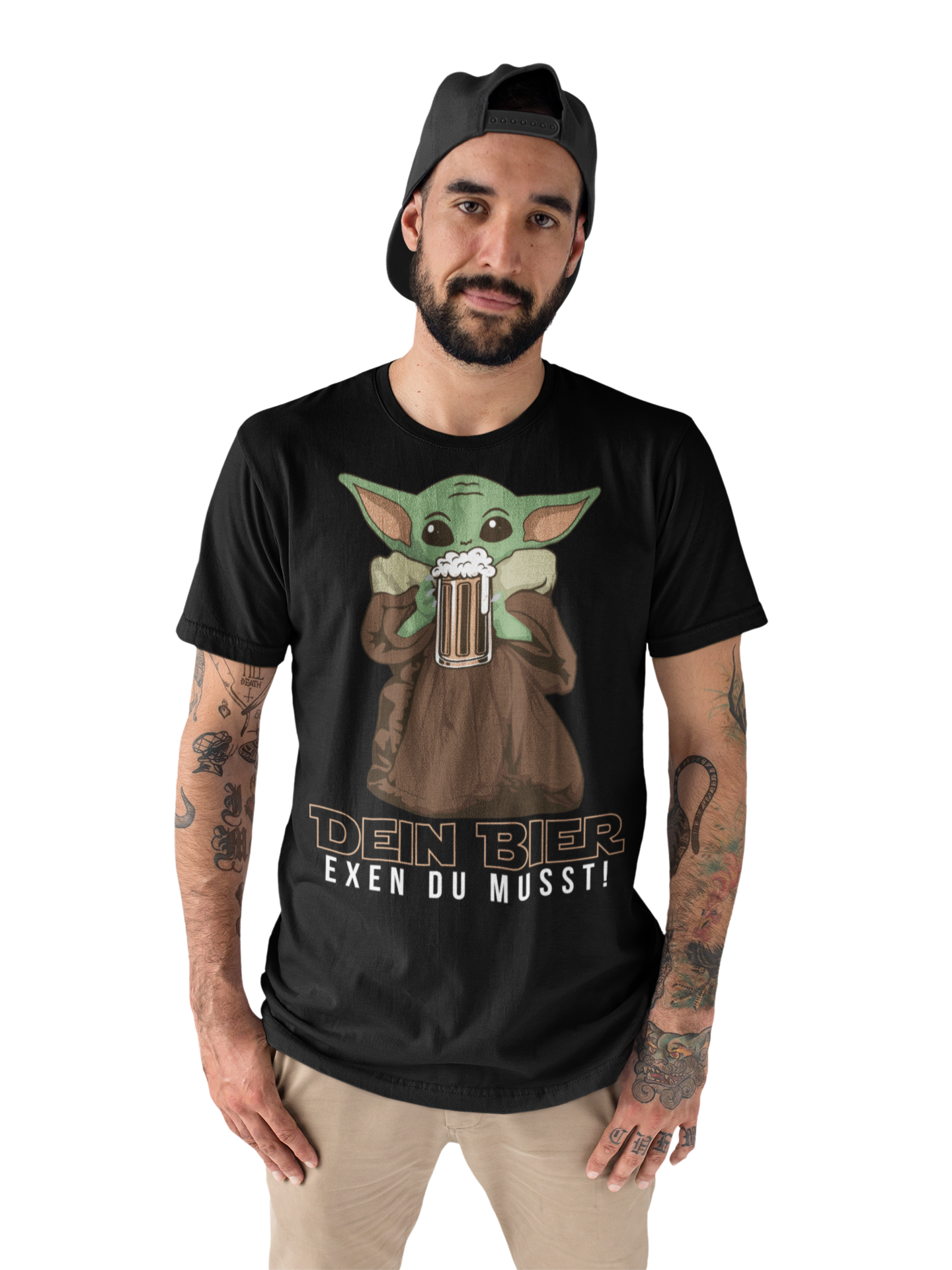 Dein Bier exen du musst Baby Yoda - Herren Shirt