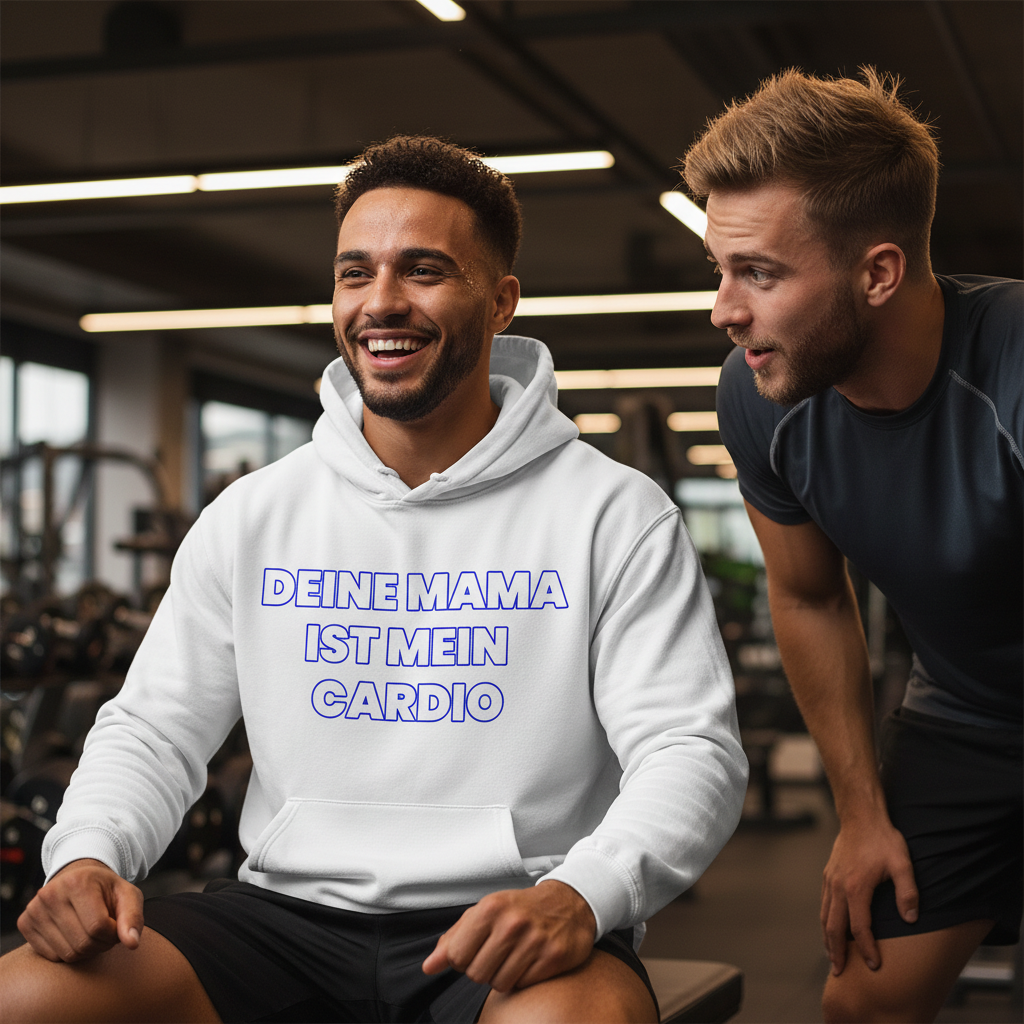 Deine Mama ist mein Cardio - Herren Hoodie
