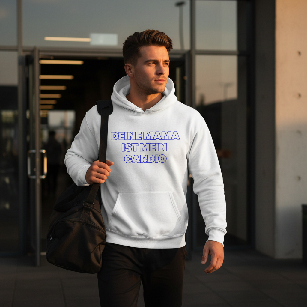 Deine Mama ist mein Cardio - Herren Hoodie