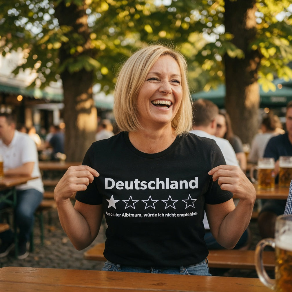 Deutschland 1 Stern absoluter Albtraum - Damen Premium Bio T-Shirt