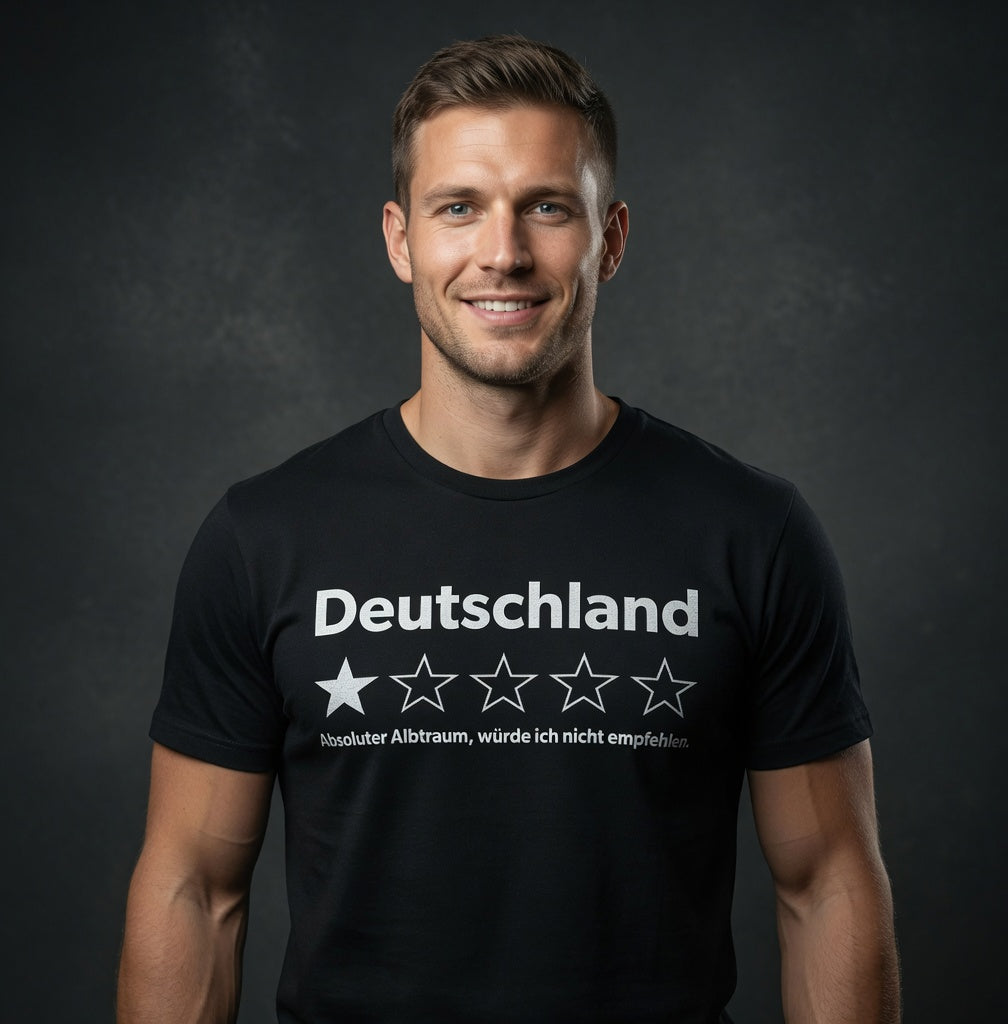 Deutschland 1 Stern absoluter Albtraum - Herren T-Shirt