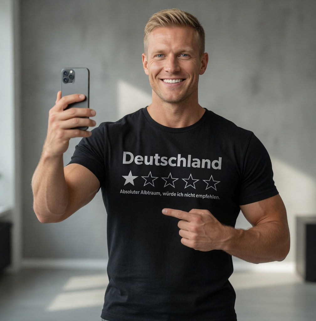 Deutschland 1 Stern absoluter Albtraum - Herren T-Shirt
