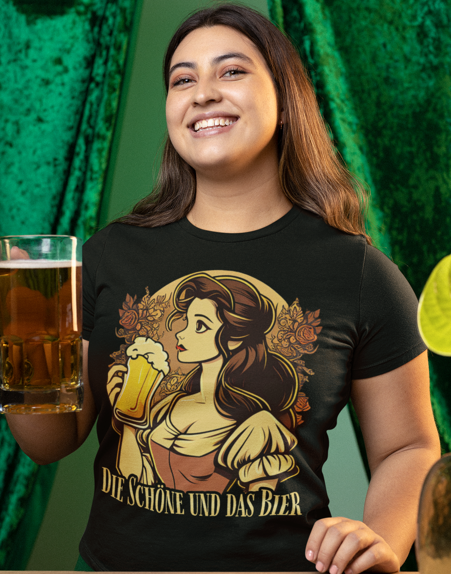 Die Schöne und das Bier Belle - Damenshirt