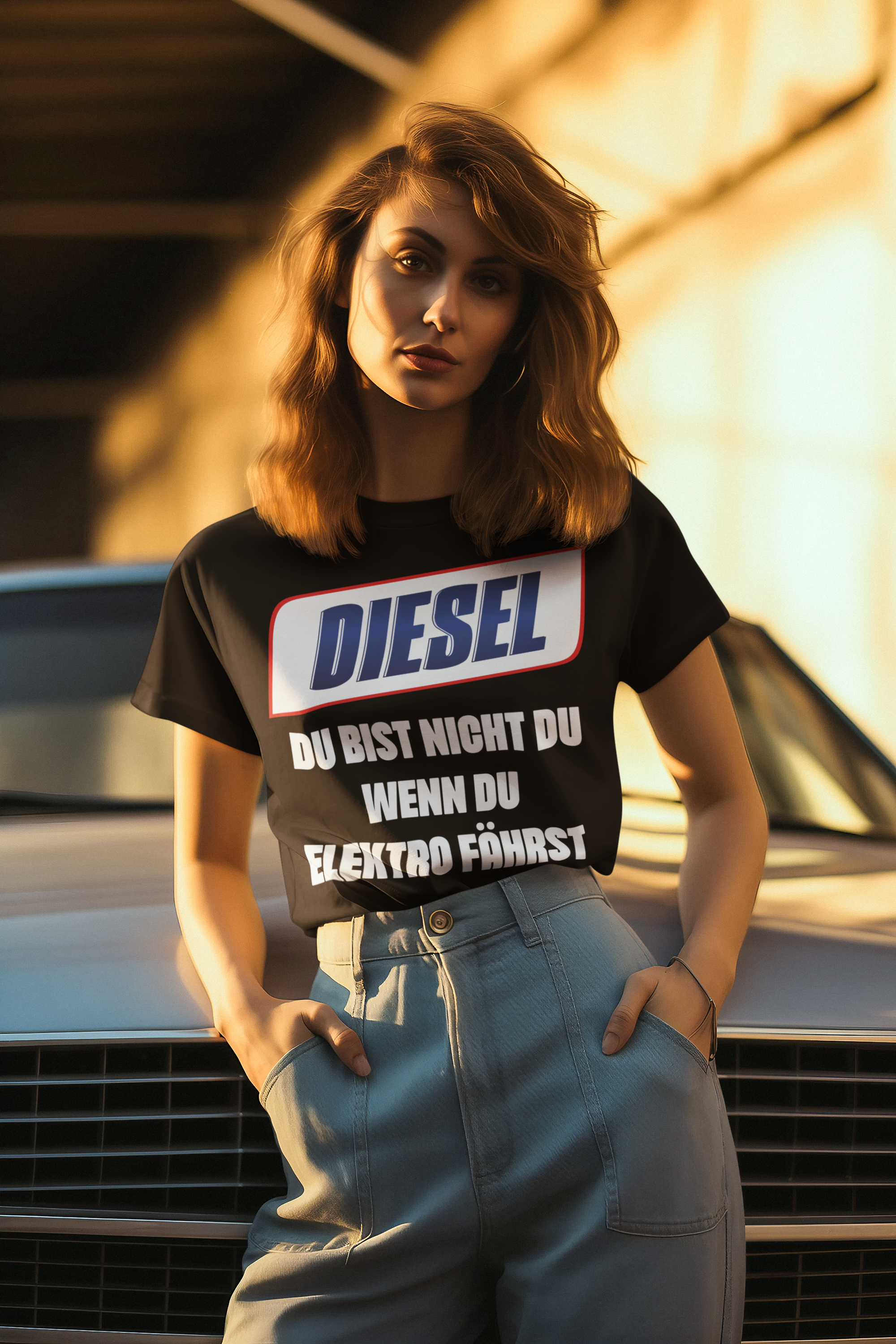 Diesel du bist nicht du wenn du Elektro fährst - Damen Premium Bio T-Shirt