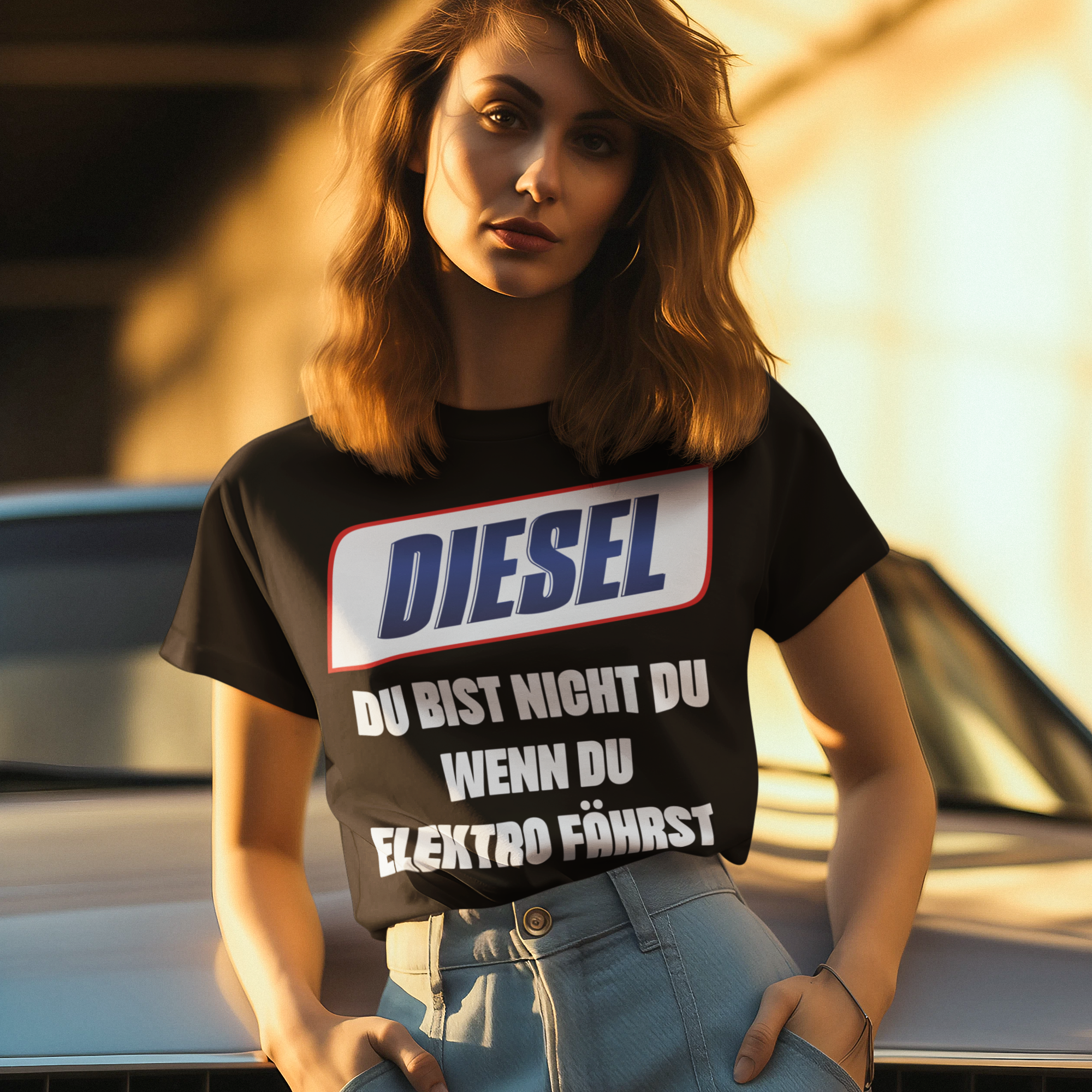 Diesel du bist nicht du wenn du Elektro fährst - Damen Premium Bio T-Shirt
