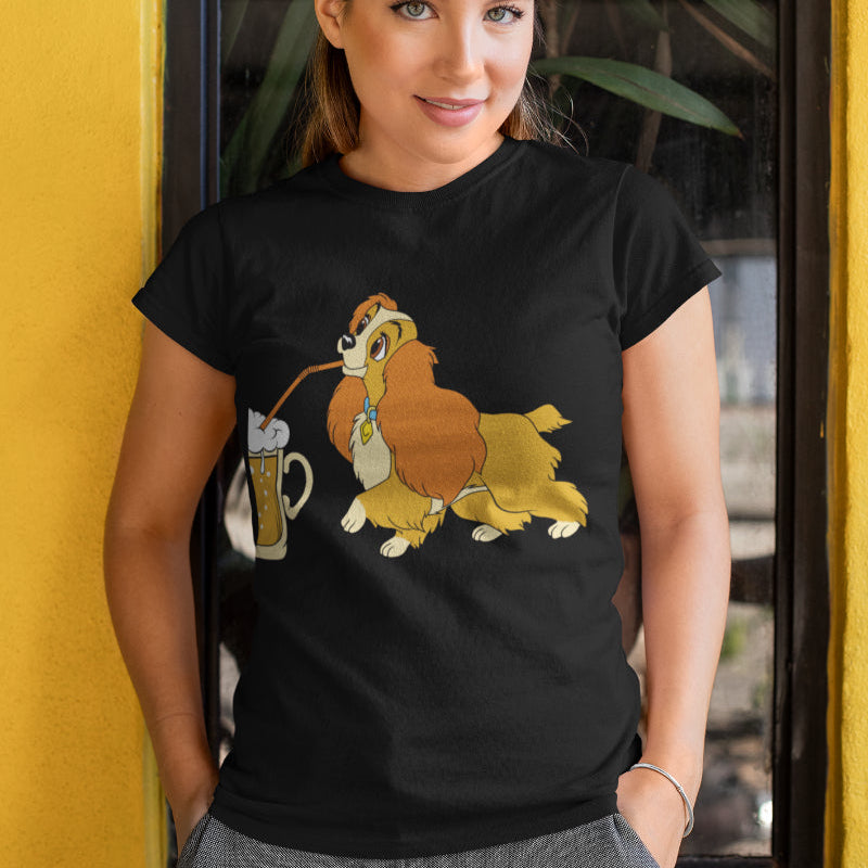 Bier Hund Shirt Frauen – Funshirt mit Susi aus Susi und Strolch