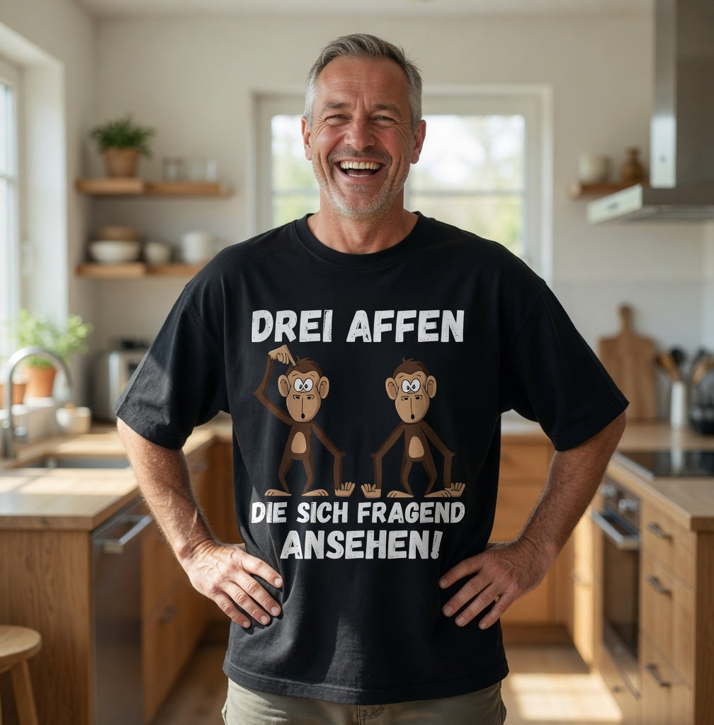 Drei Affen die sich fragend ansehen! - Jack and Jones Oversize T-Shirt
