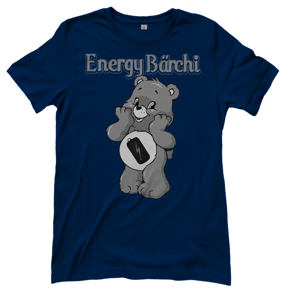 Dunkelblaues Damenshirt mit Energy Bärchi Glücksbärchi Design