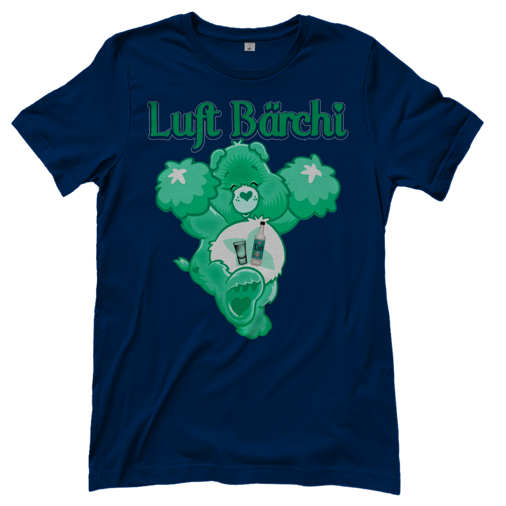Dunkelblaues Damenshirt mit Luft Bärchi Glücksbärchi Design