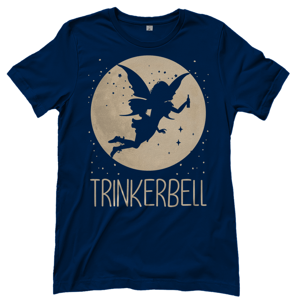 Dunkelblaues Damenshirt mit Trinkerbell Prinzessin Design
