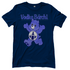 Dunkelblaues Damenshirt mit Vodka Bärchi Design