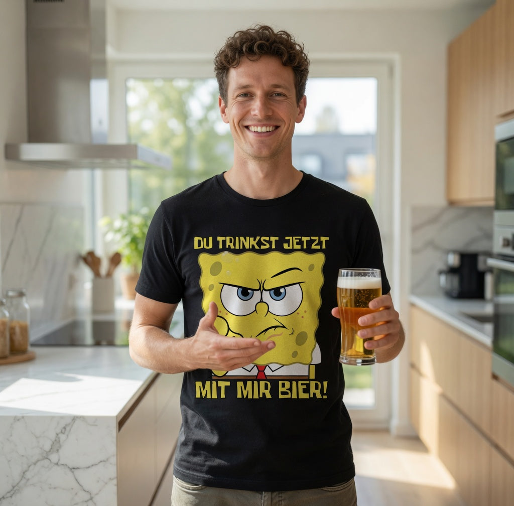 Du trinkst jetzt mit mir Bier - Herren T-Shirt