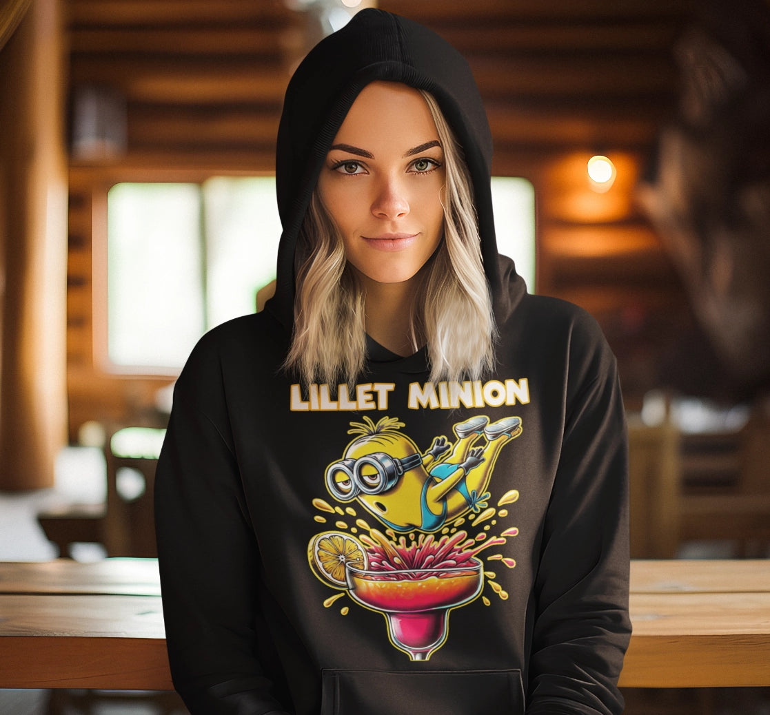 Eine Frau mit Lillet Minion Damen Hoodie