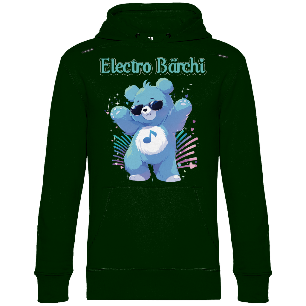 Electro Bärchi - Glücksbärchi - Unisex Hoodie in bottle green