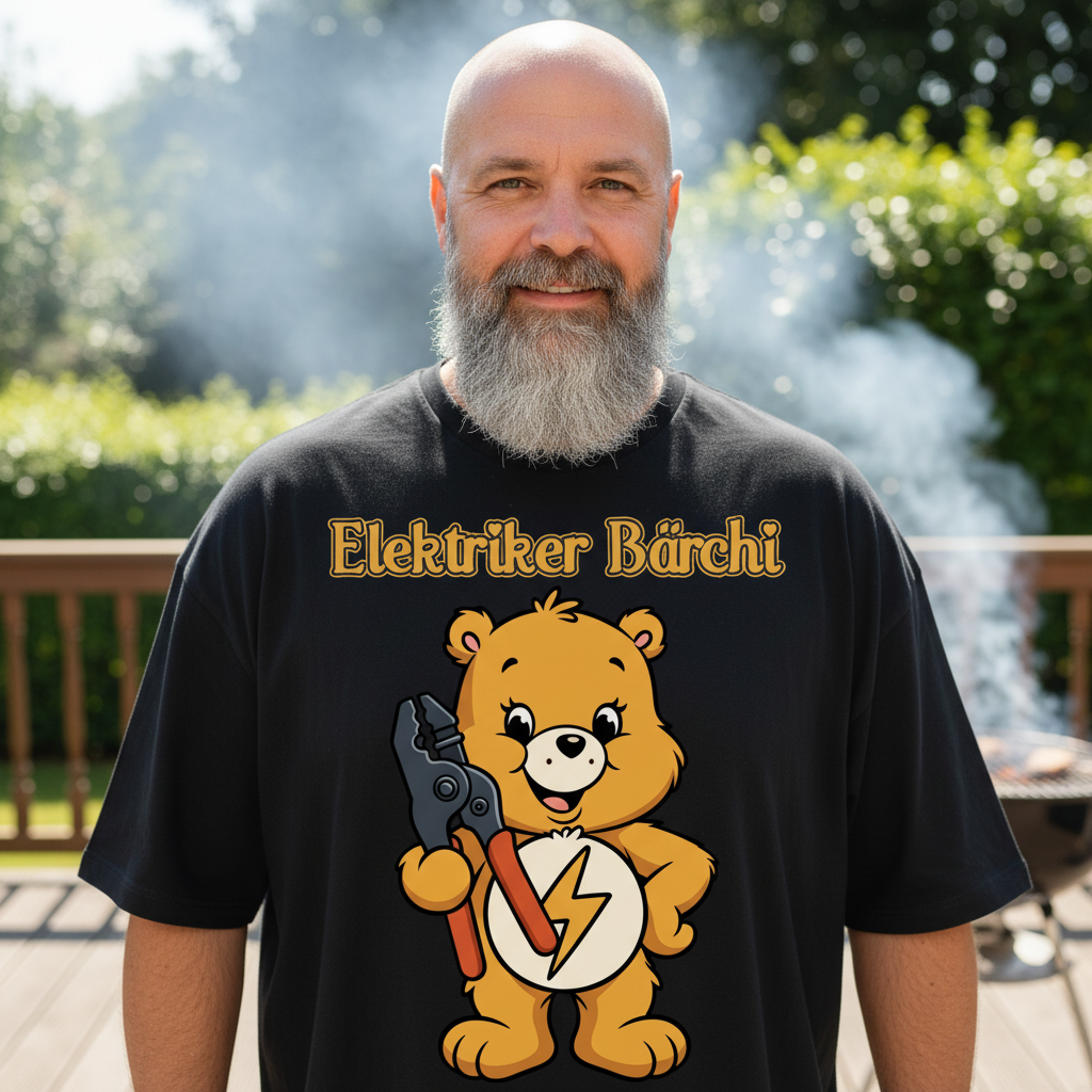 Elektriker Bärchi - Glücksbärchi - Jack and Jones Oversize T-Shirt